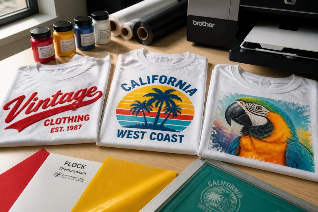 découvrez notre guide complet pour floquer un t-shirt avec les techniques de flocage, sérigraphie et dtg. comparez les méthodes, tarifs et avantages pour choisir la meilleure option.