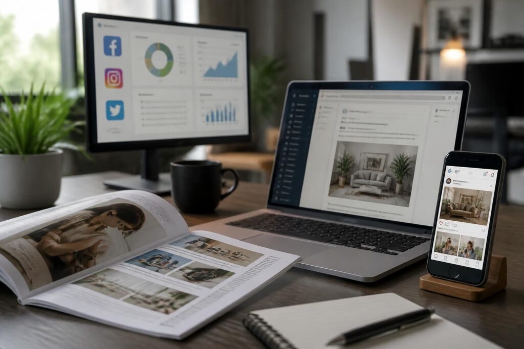 découvrez comment optimiser votre campagne cross-canal en combinant efficacement le print, l'e-mail et les réseaux sociaux pour maximiser votre impact marketing.